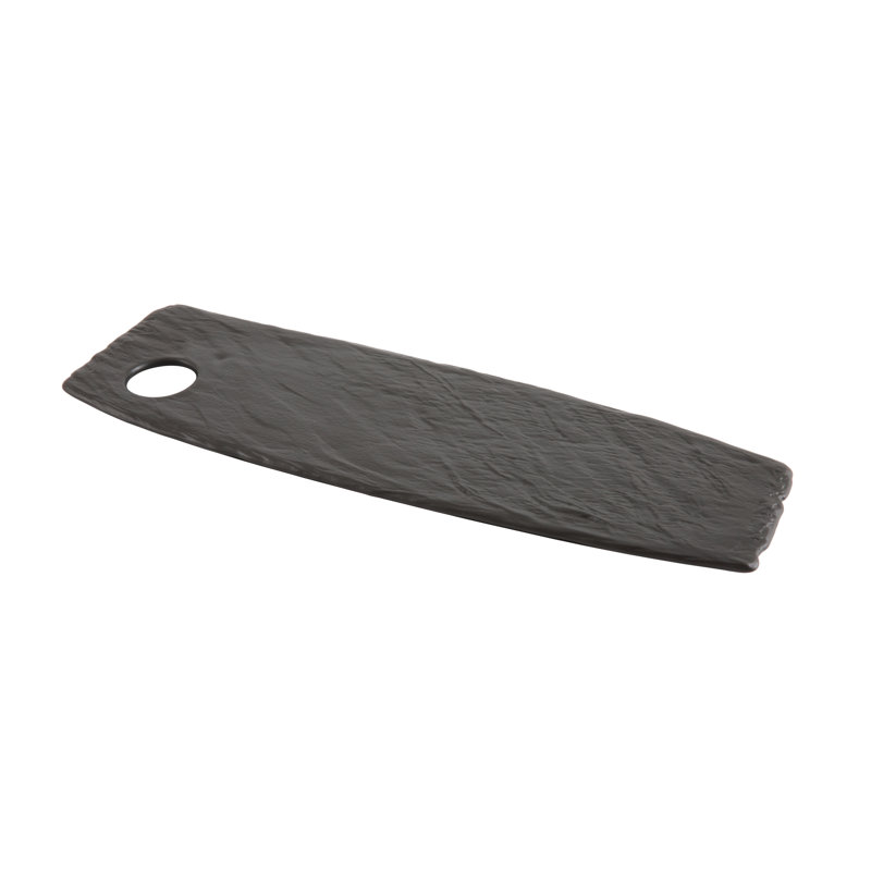Fortessa Slayte Serving Tray, 0.5" H x 16.75" W x 5" D, Black