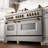 ZLINE Autograph Edition 60 in. 7.4 cu. ft. Legacy Dual Fuel Range with 9 Burner Gas Cooktop and 2 Electric Convection Ovens in Satin Stainless Steel-71593299