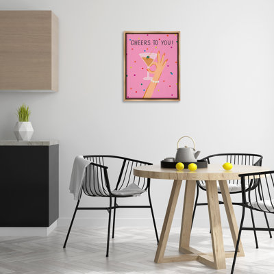  Cheers To You, art mural encadré sur toile Martini par Deborah Curiel