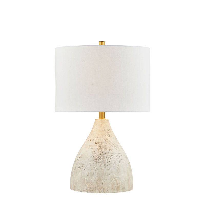 Emory 23.5" Off-White Resin Table Lamp Set with Fabric Shade