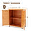 Banc de rempotage avec armoire de rangement et plateau de table en métal pour patio extérieur-114222052