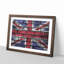 Union Jack Brick Wall Graffiti - Picture Frame Graphic Art Print-56734482-56734478