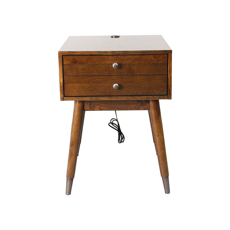 Izabell 20.08'' W Solid Wood Nightstand