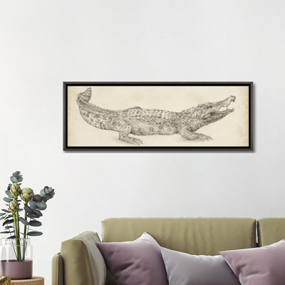 " Crocodile Sketch " Oil Painting