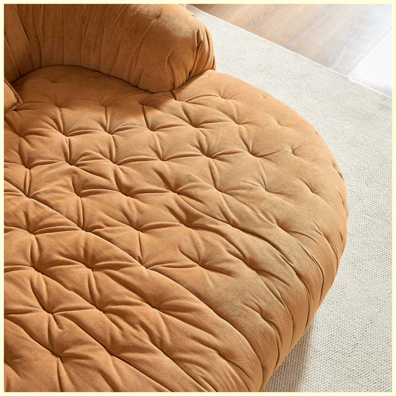 Modern Sofa Couch, Brown