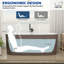 Baignoire de trempage autoportante en acrylique 59 po. X 28 po.