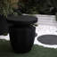 Table à fleurs d'extérieur - H 20,3 po, faux moderne pour table de jardin, utilisation à long terme
