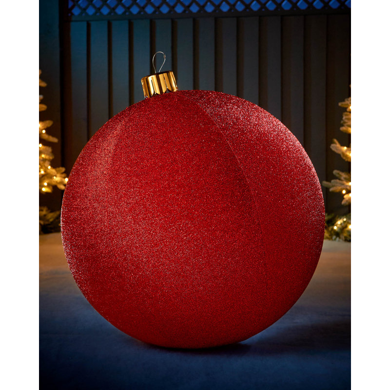 PVC Bauble, 76.2cm H x 76.2cm W x 76.2cm D, Red
