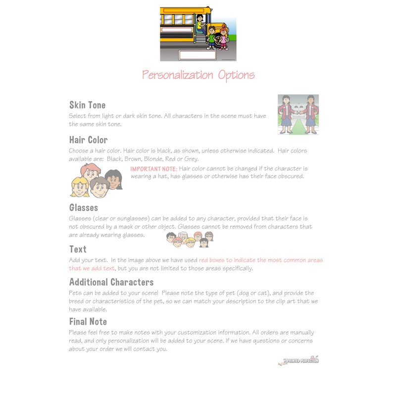 Personalized School Bus Driver - Female Memo Holder with 100 Sheets of Memo Paper, Yes