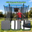 Trampoline moderne SkyHop 1,8 pi avec enceinte de sécurité et fabrication en acier robuste