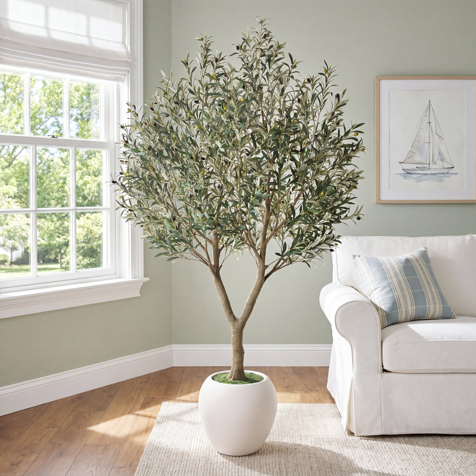 Ashwell 96" Olive Tree in Pot