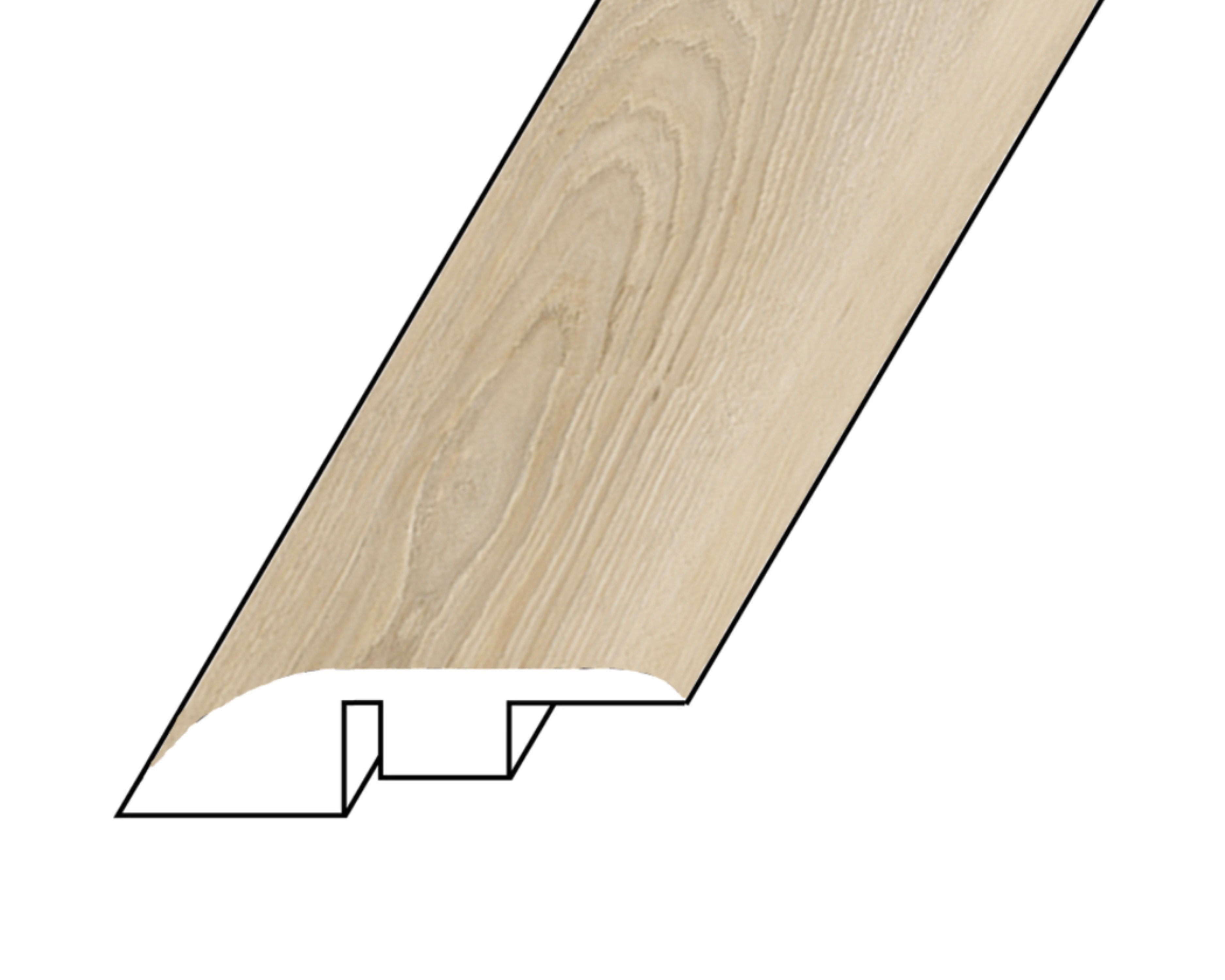 Core Flooring - Grand réducteur à tapis en vinyle #24 Emerald - 1/4