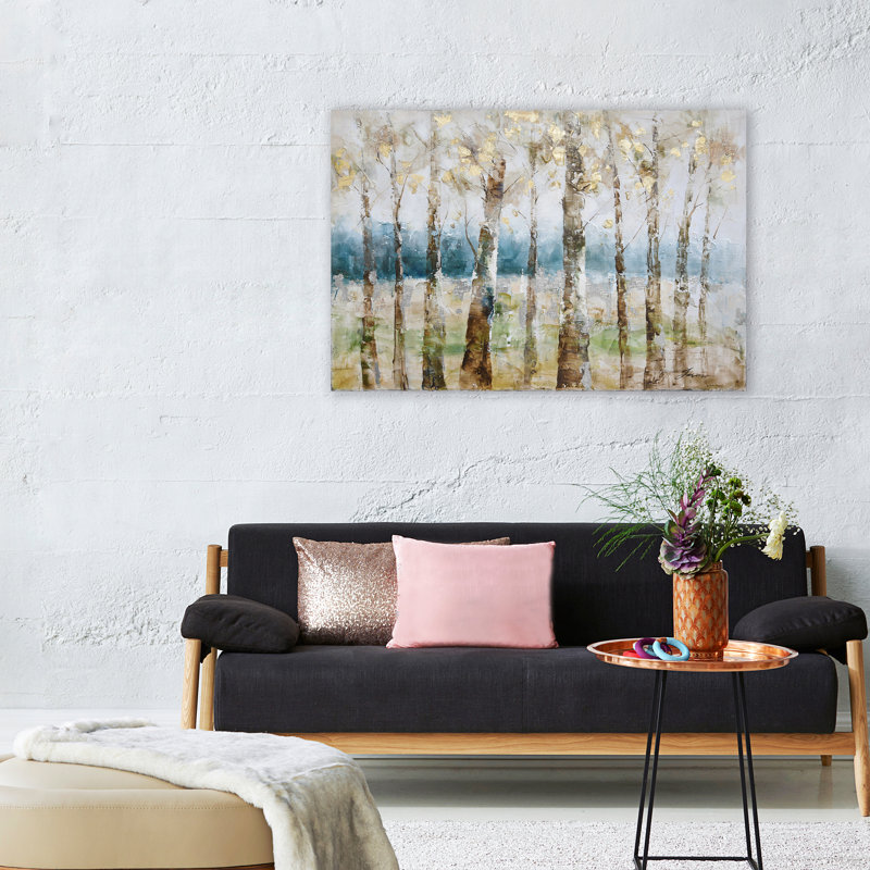" Golden Forest " Oil Print, 36" H x 48" W x 1.5" D