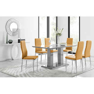 Eubanks Dining Set with 6 Chairs