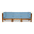 30.3'' Wide Wood Patio Sofa with Cushions-751986650