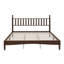 Lit plateforme en bois avec tête de lit en forme de gourde, lit plateforme de style rétro-9409976