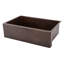 33" Hammered Copper Kitchen Apron Single Basin Sink with Matching Drain, and Accessories-71399663