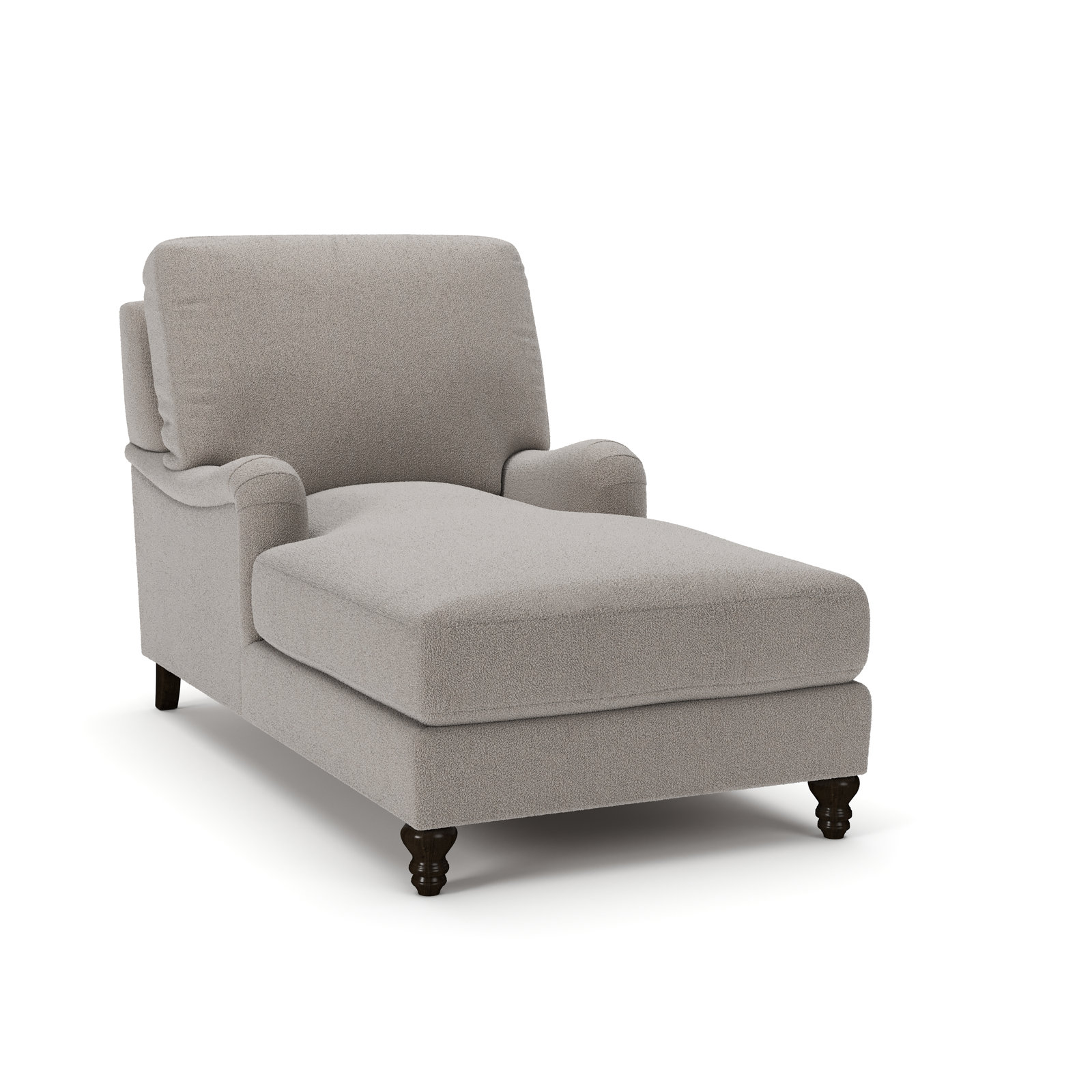 Walters Chaise Lounge, Apollo Pebble Boucle