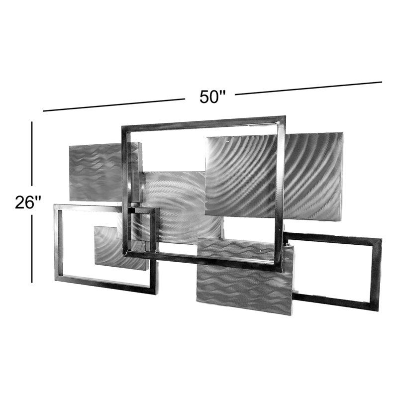 Handmade Modern Abstract Wall Decor on Metal