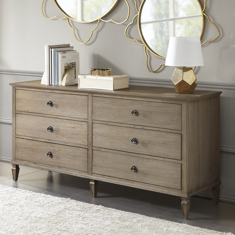 Garland 6-Drawer Wide Wood Dresser | Birch Lane