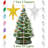 24" Hand Painted Ceramic Christmas Tree, Pre-Lit Tree with Star-1099654908