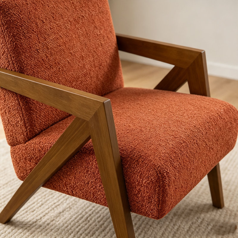 Fauteuil d'appoint moderne H 30 po, Rouge