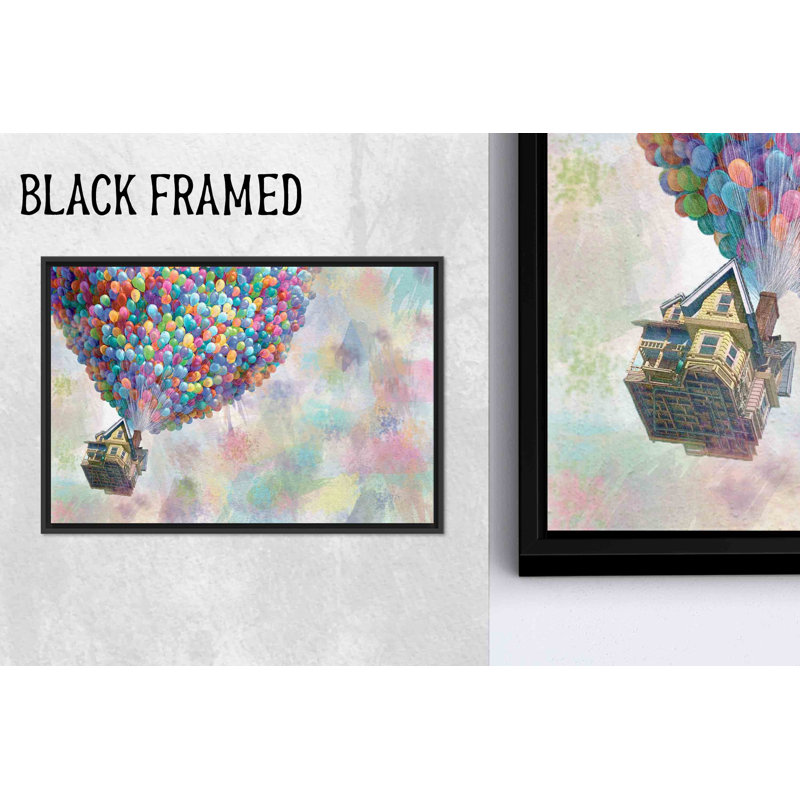 «Elegant Up Movie Ballons» en verre trempé, reproduction d'art sur toile, 1P, 31,6 po H x 43,4 po l
