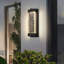 Applique murale d'extérieur en aluminium noir