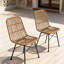 Chaise de patio en rotin