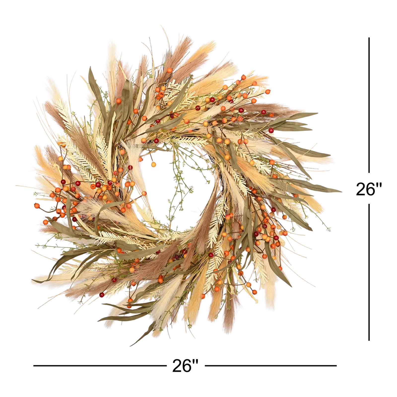 Gisello 26" Berry Wreath