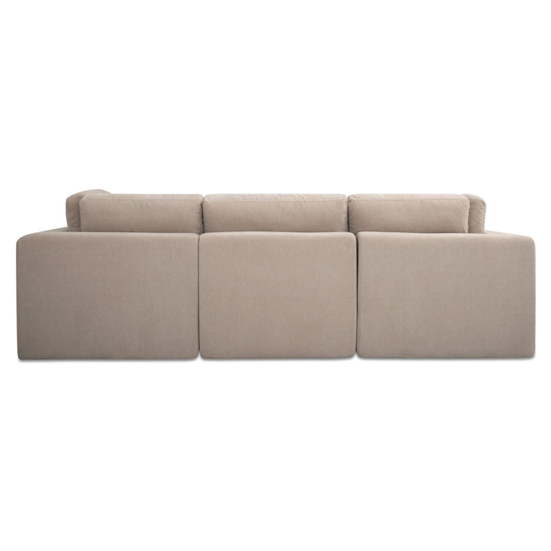 Cates Classic L Modular Sectional Dark Green, Beige Polyester