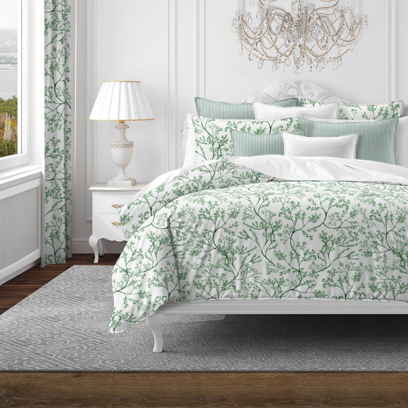 Tinsley Ivy Cotton Duvet Cover Set, California King Duvet Cover + 7 Additional Pieces