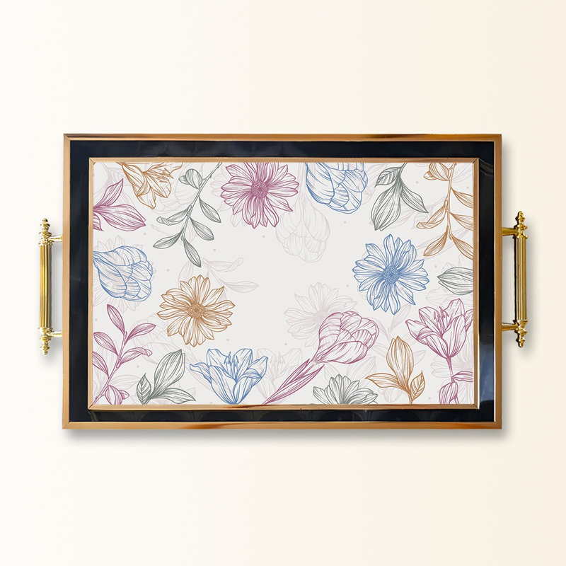 Élégant plateau en verre de 19,7 po x 11,4 po x 1,4 po | Fabrication 100% verre durable | Facile à nettoyer avec un chiffon humide | Idéal pour le service, la présentation décorative et l'organisation | Ajout élégant à la décoration intérieure