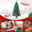 Lighted Artificial Fir Christmas Tree-1849186497