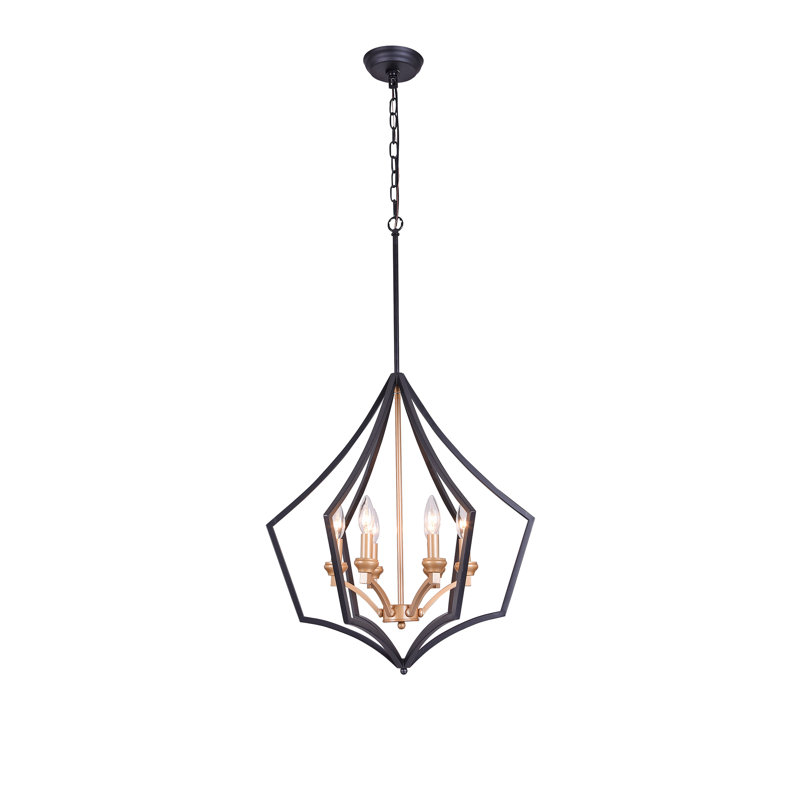 6 - Light Lantern Geometric Chandelier