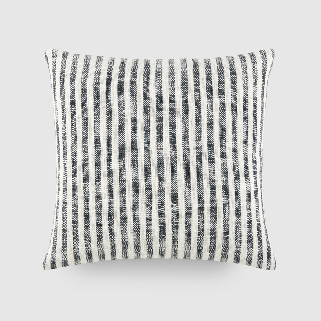 Yarn Dyed Cotton Throw Pillow in Bengal Stripe Becky Cameron 