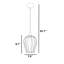 Luminaire suspendu géométrique 1 lumière Aido