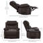 Fauteuil de massage inclinable électrique en similicuir-643721575