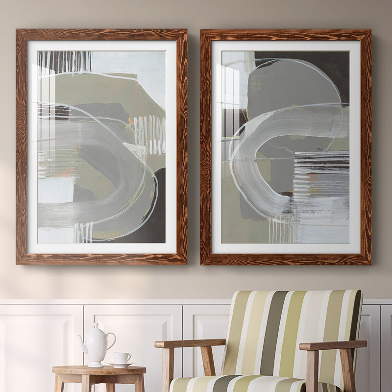 «Arching Neutrals I-Premium», reproduction encadrée prête à être accrochée, H 27,5 po x l 75 po x P 1,5 po, Érable