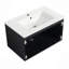Meuble-lavabo mural flottant 30 po avec lavabo en céramique et porte d'armoire à fermeture en douceur