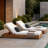 Leite 79" Long Reclining Outdoor Acacia Chaise Lounge Set with Cushions-1343962278-1419361011
