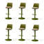 Chaise à dossier solide vert (paquet de 6)-910179768-910179770