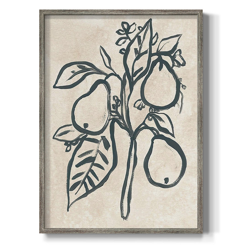 Dorset Shapes III, reproduction encadrée, Pas de tapis, Toile encadrée argent patiné