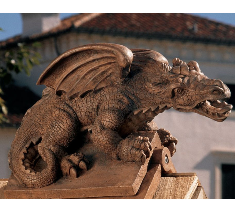 Apex the Winged Dragon Sculptural Roof Cresting