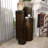 Beardall Metal Pillar Style Brown Pedestal Table with Hammered Design Set