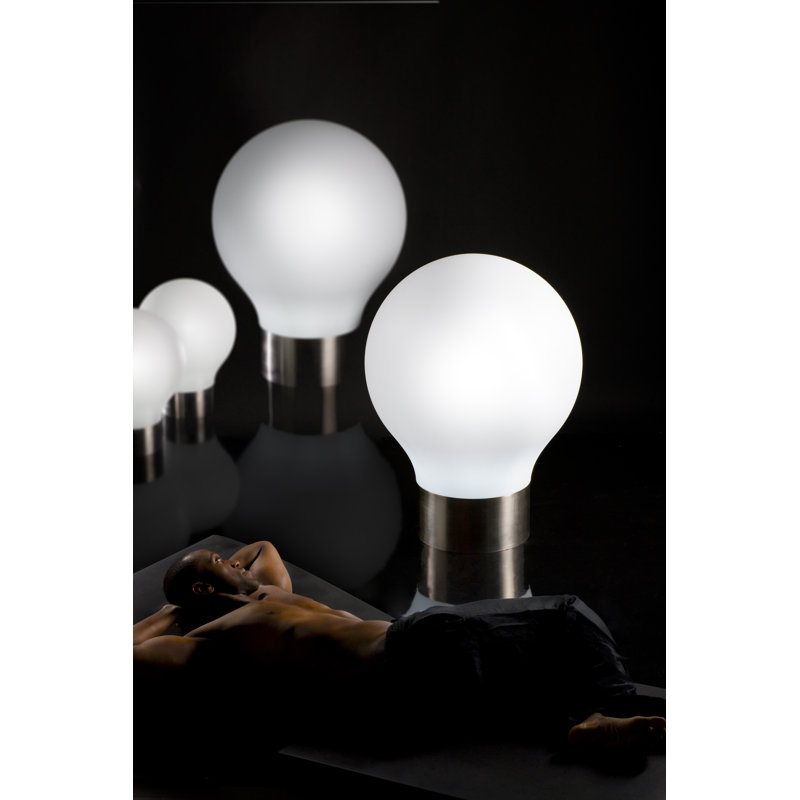 Jut The Second Matte Ice White Plug-In LED Outdoor Floor Lamp, Yes, Plug-In, 39.25" H x 29.5" W x 29.5" D
