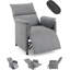 Recliner Chair, Electric Adjustable PU Leather Recliners Home Seating with Remote Control, Modern Reclining Chair with Thick Seat Cushion and Backrest-1566776658