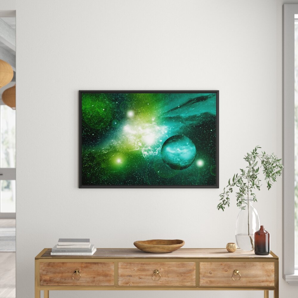 Gerahmtes Wandbild Sternenstaub Gasnebel Galaxie