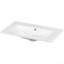 Lavabo de salle de bain simple 30 po, comptoir de meuble-lavabo seulement, 3 trous de robinet, résine