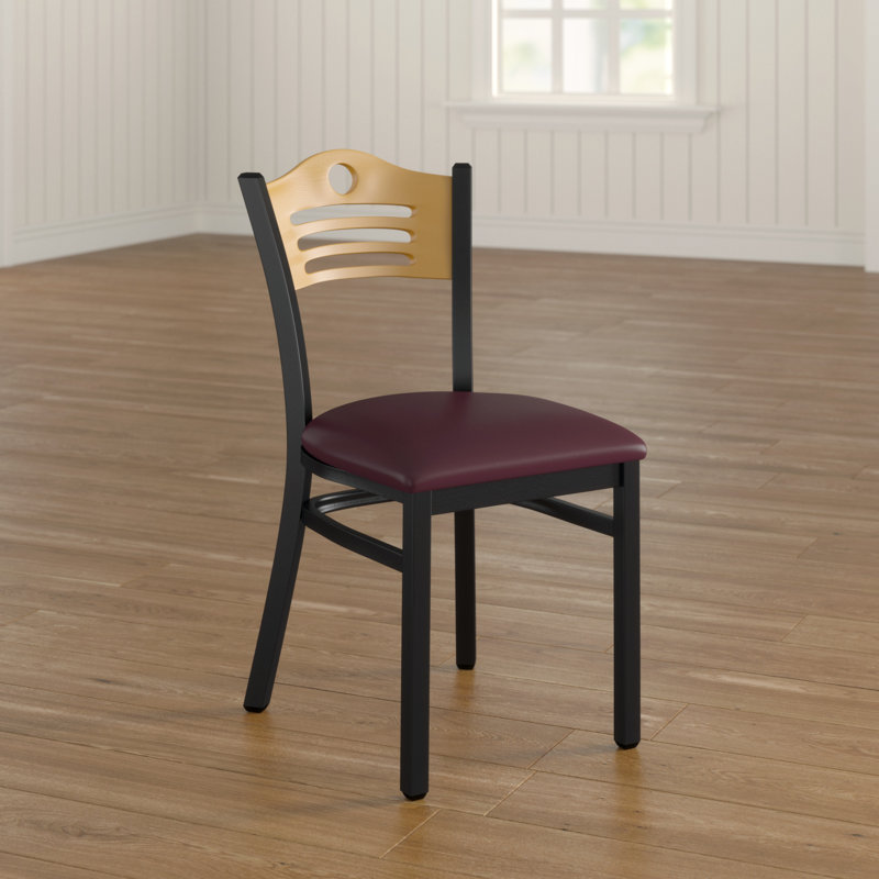 Chaise de restaurant en métal Prompton, Bourgogne